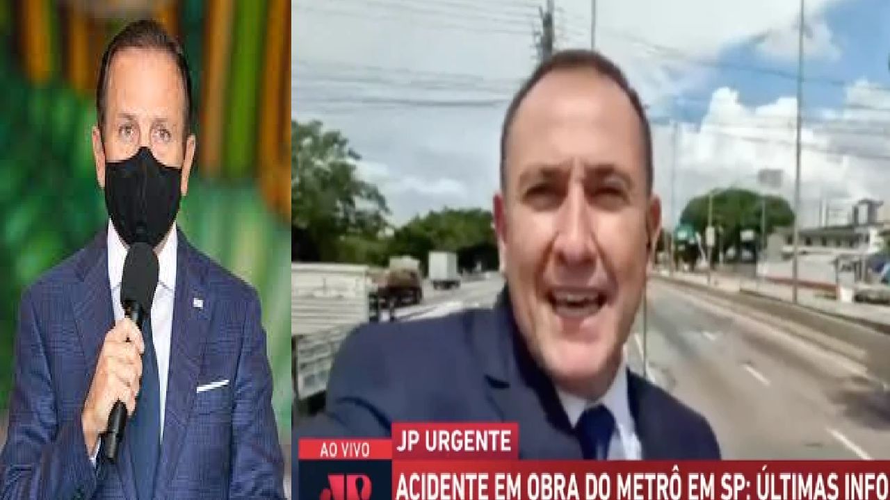 Jovem Pan desafia João Dória e envia repórter para a rua sem máscara
