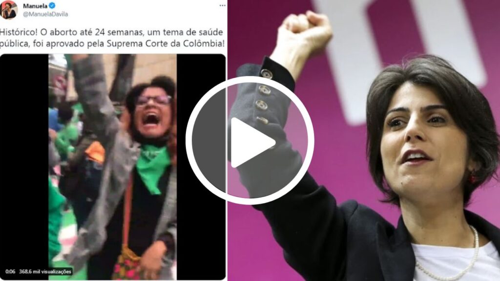 Manuela D'Ávila comemora liberação do aborto, mas depois apaga post