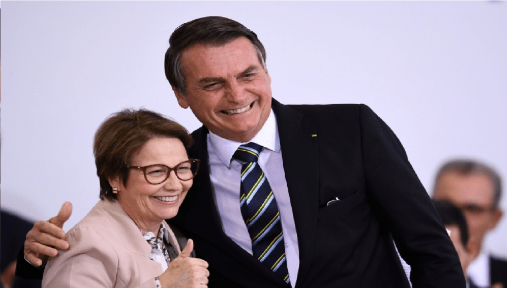 Ministra Tereza Cristina revela pedido que Jair Bolsonaro fará ao Presidente da Rússia