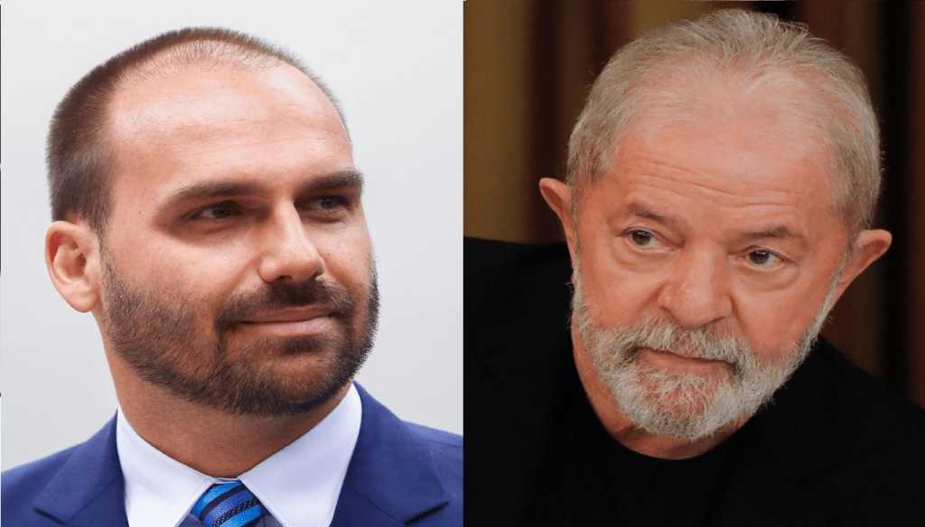 "Vamos ganhar e jogar Lula no lixo da história", dispara Eduardo Bolsonaro